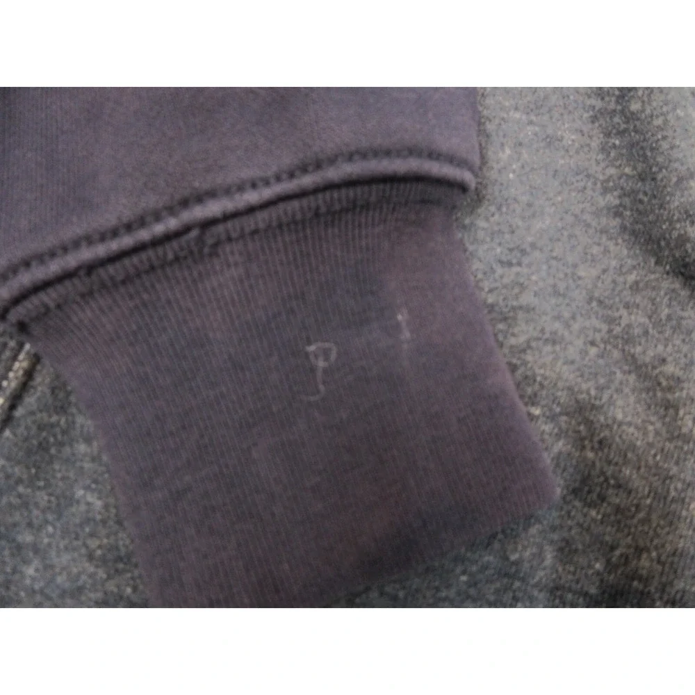 J Crew Sweatshirt Mens Medium Blue Vintage Fleece Full Zip Mock Neck Pockets